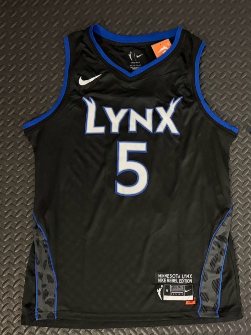 Minnesota Lynx #5 Black Basketball Custom Jersey